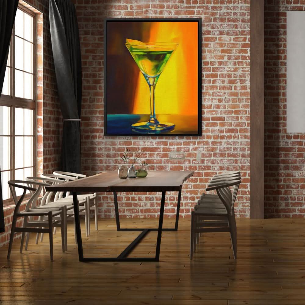 Apple Martini - Colorful Man Cave Canvas Print