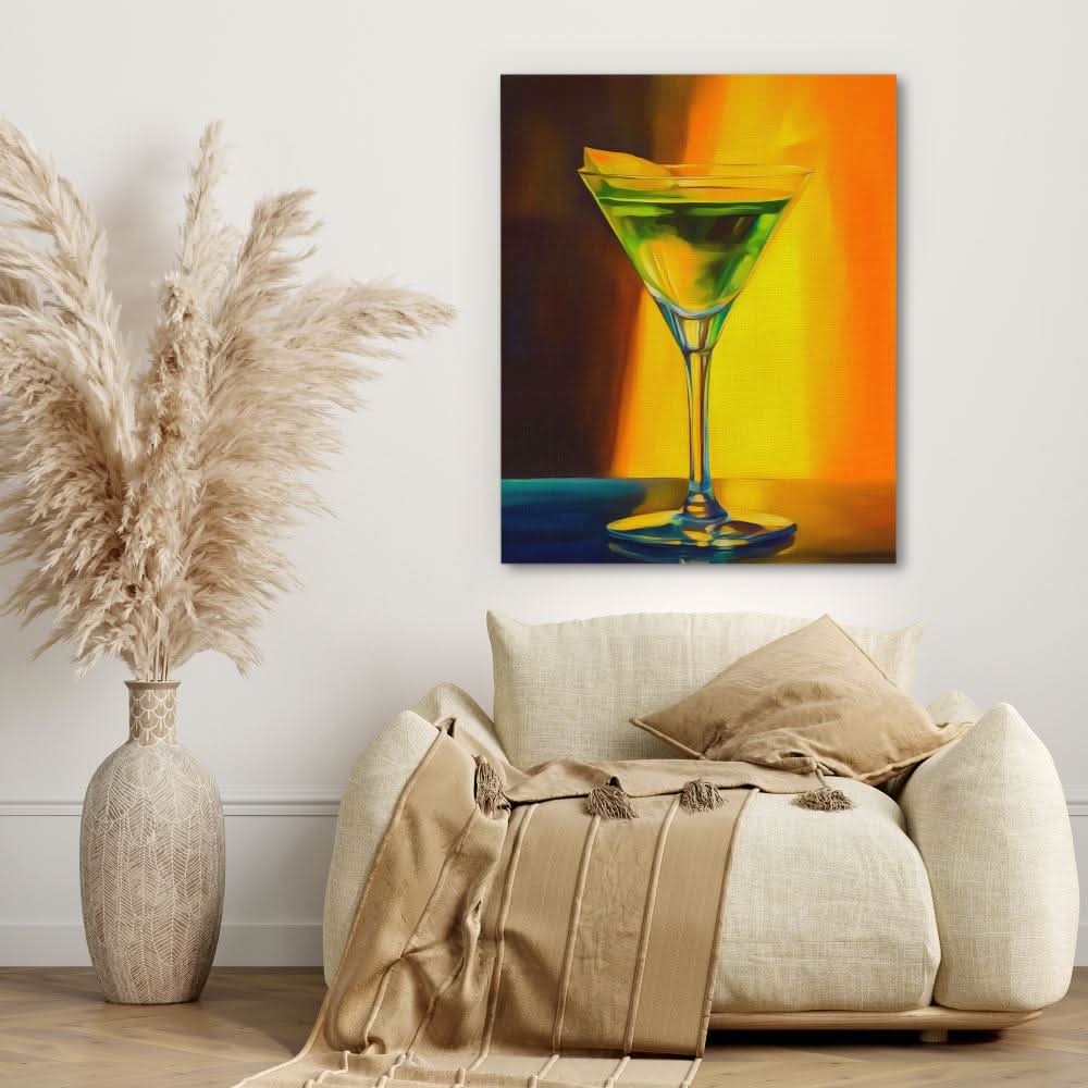 Apple Martini - Large Contemporary Canvas Print