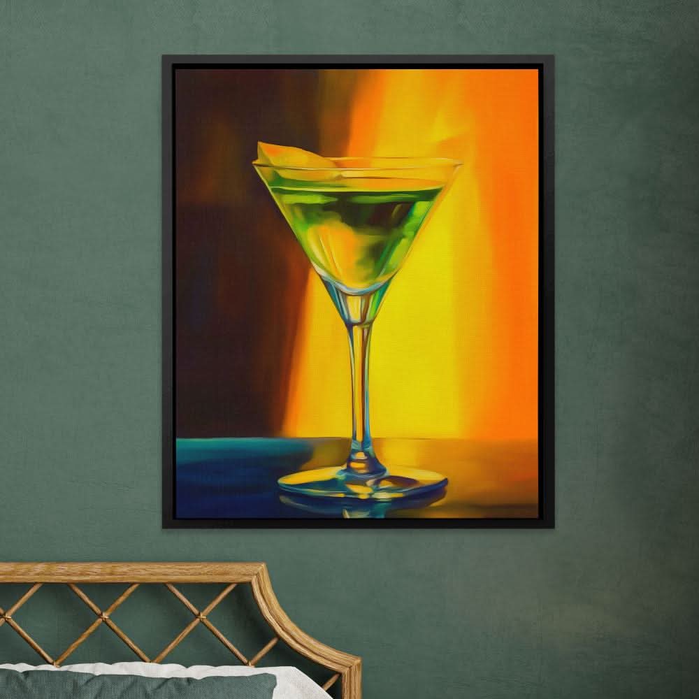 Apple Martini - Minimalist Wall Art Print