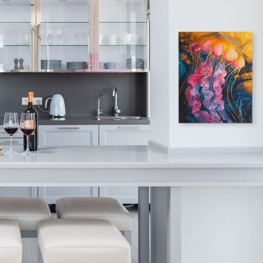 Aquatic Artistry - Colorful Wall Art for Bedroom