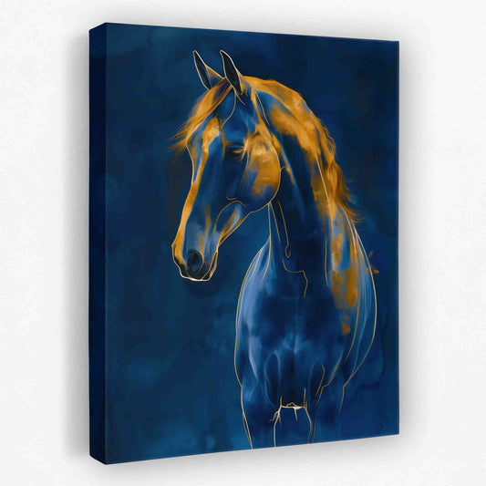 Arabian Blue - Animals Canvas Wall Art