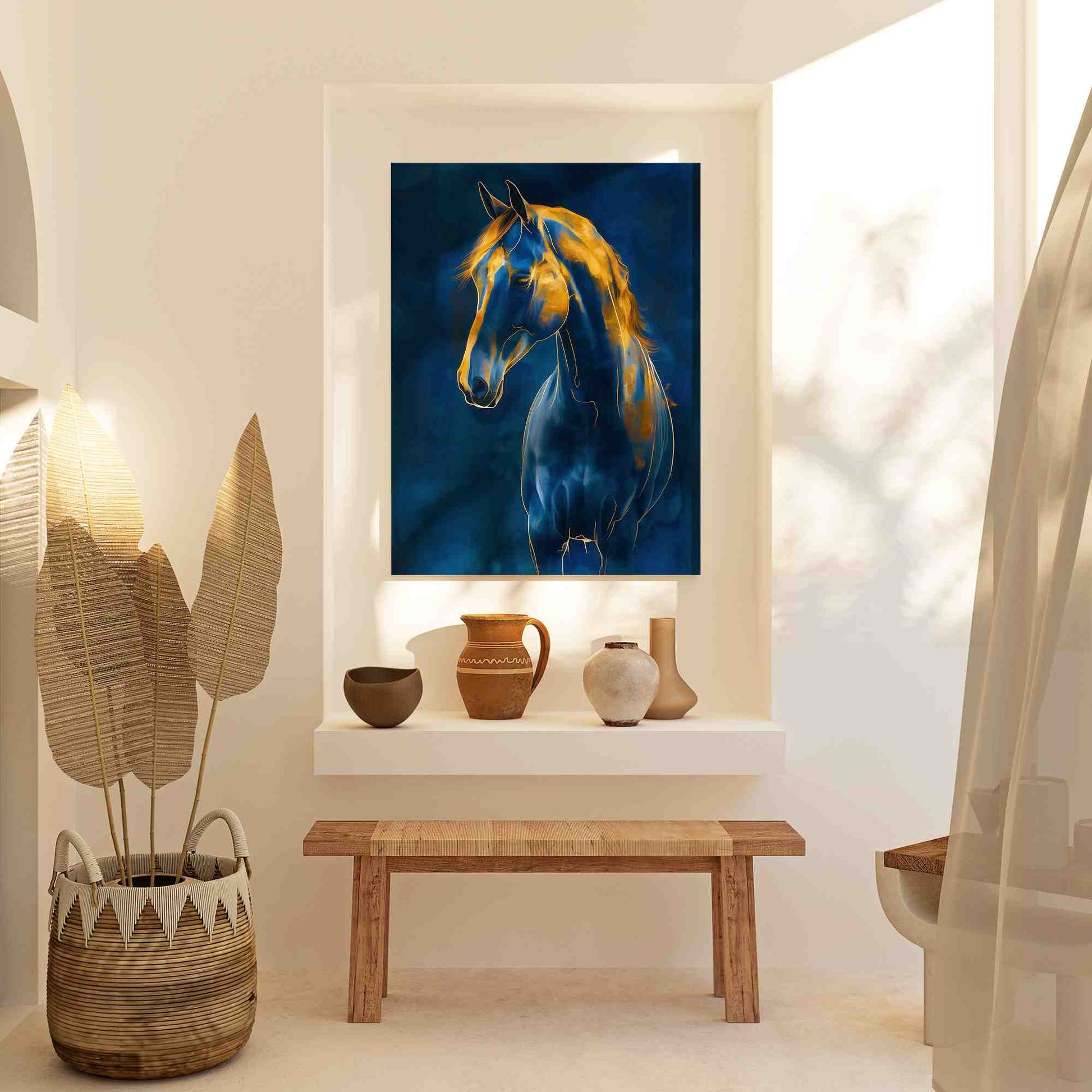 Arabian Blue - Blue Cobalt Canvas Print