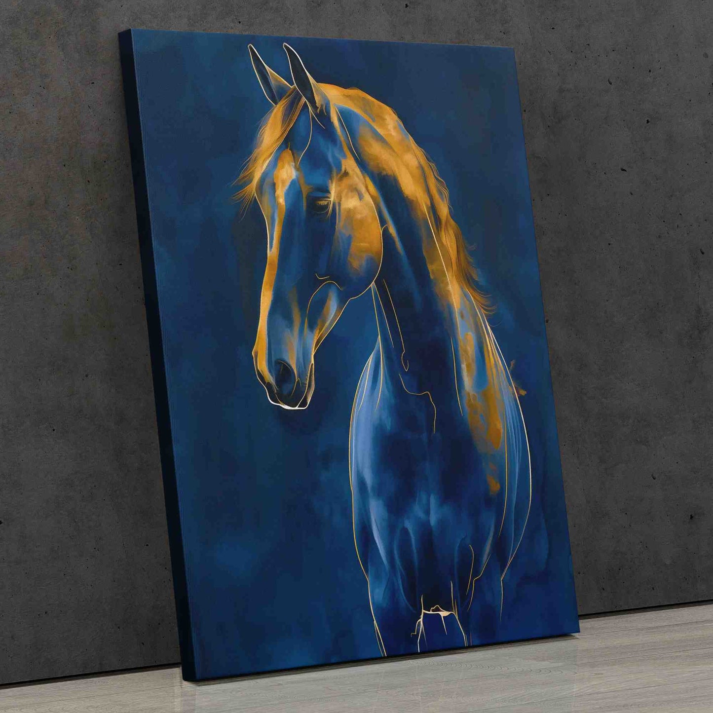 Arabian Blue - Blue Canvas Wall Art