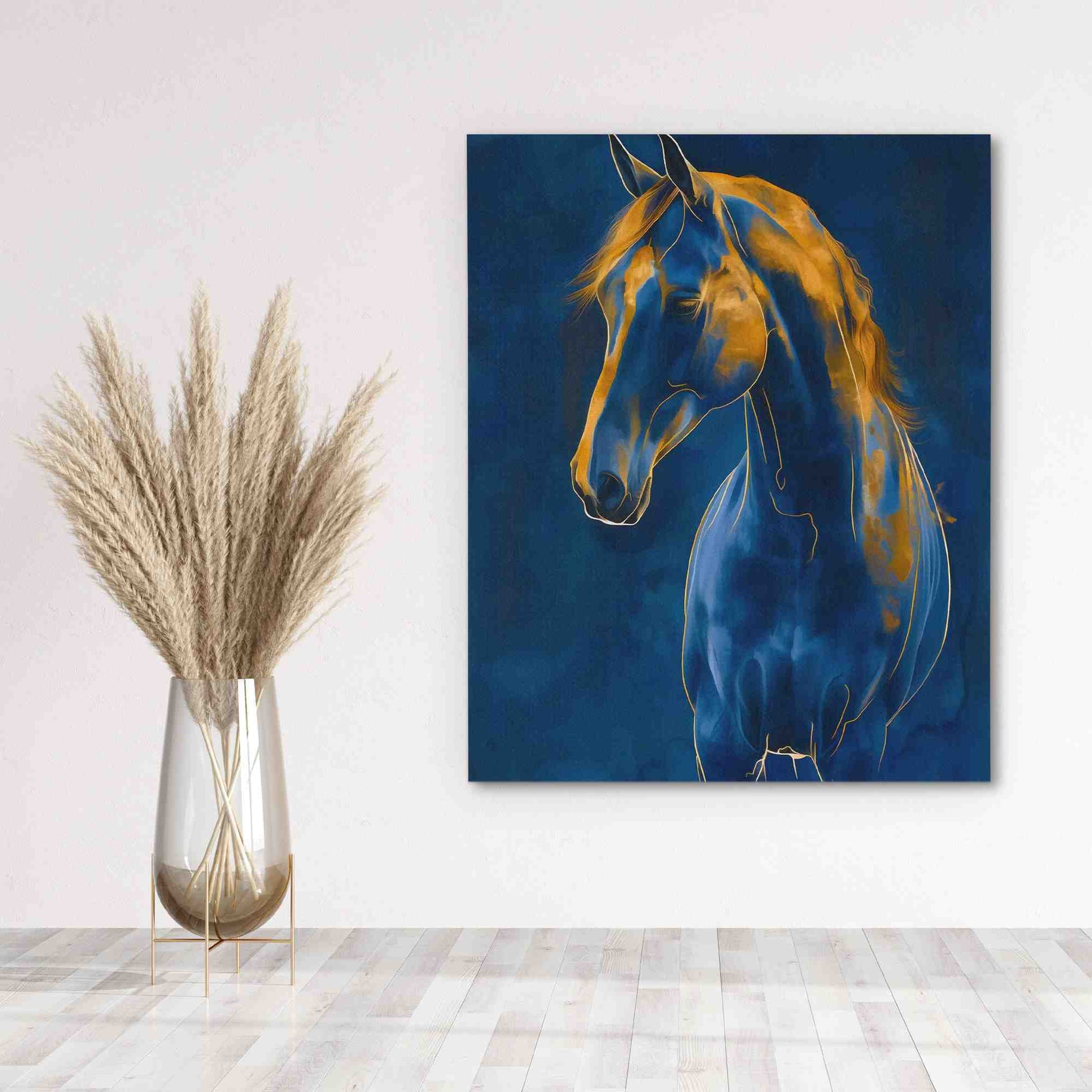 Arabian Blue - Blue Wall Art for Living Room