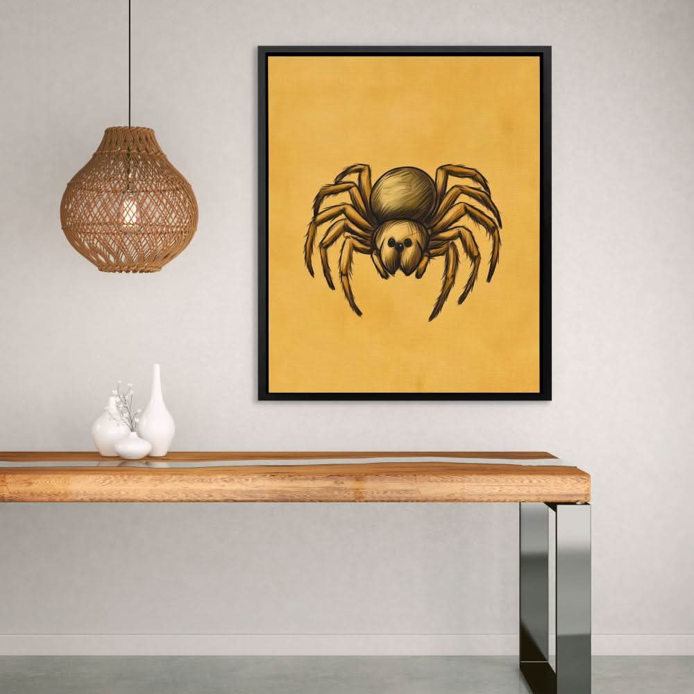 Arachnid Doodle - Large Canvas Print