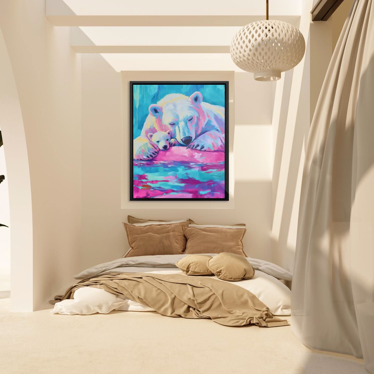 Arctic Bear Love - Animals Art for Bedroom