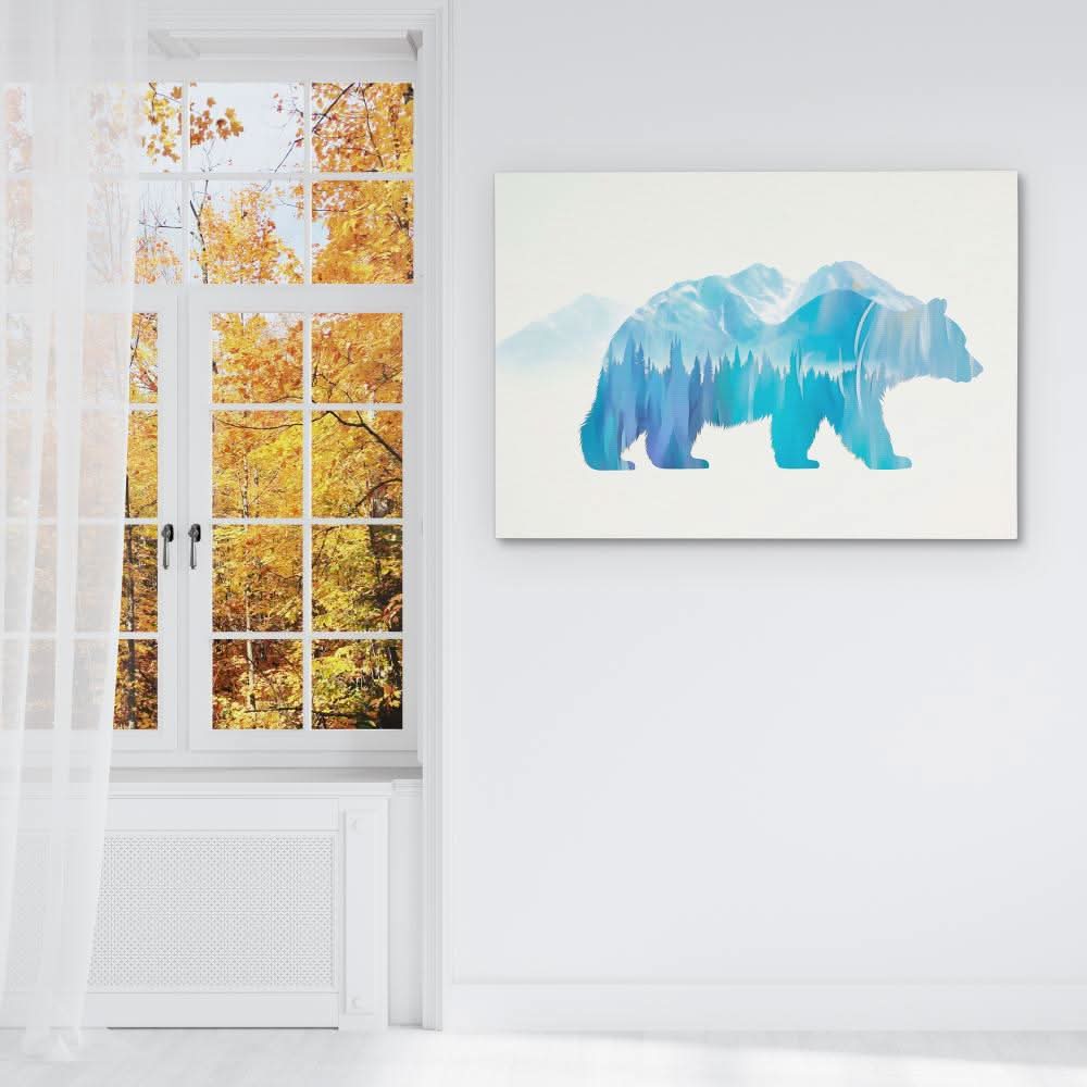 Arctic Spirit Bear - Large Contemporary Canvas Print