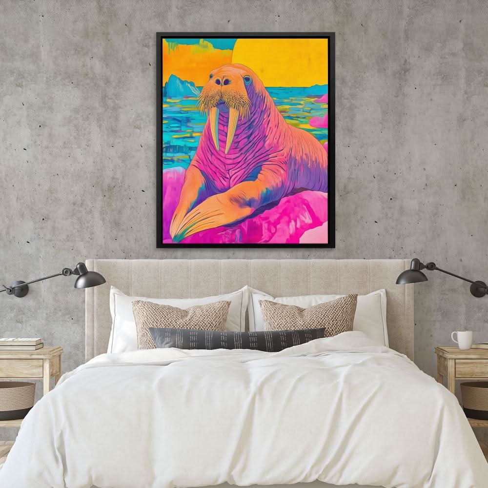 Arctic Tusk - Contemporary Colorful Canvas Wall Art