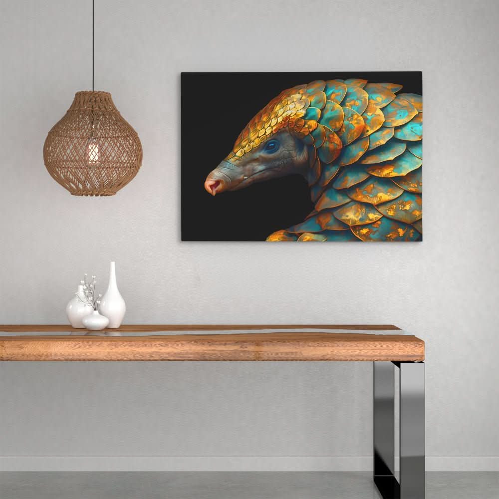 Armored Armadillo - Large Canvas Print