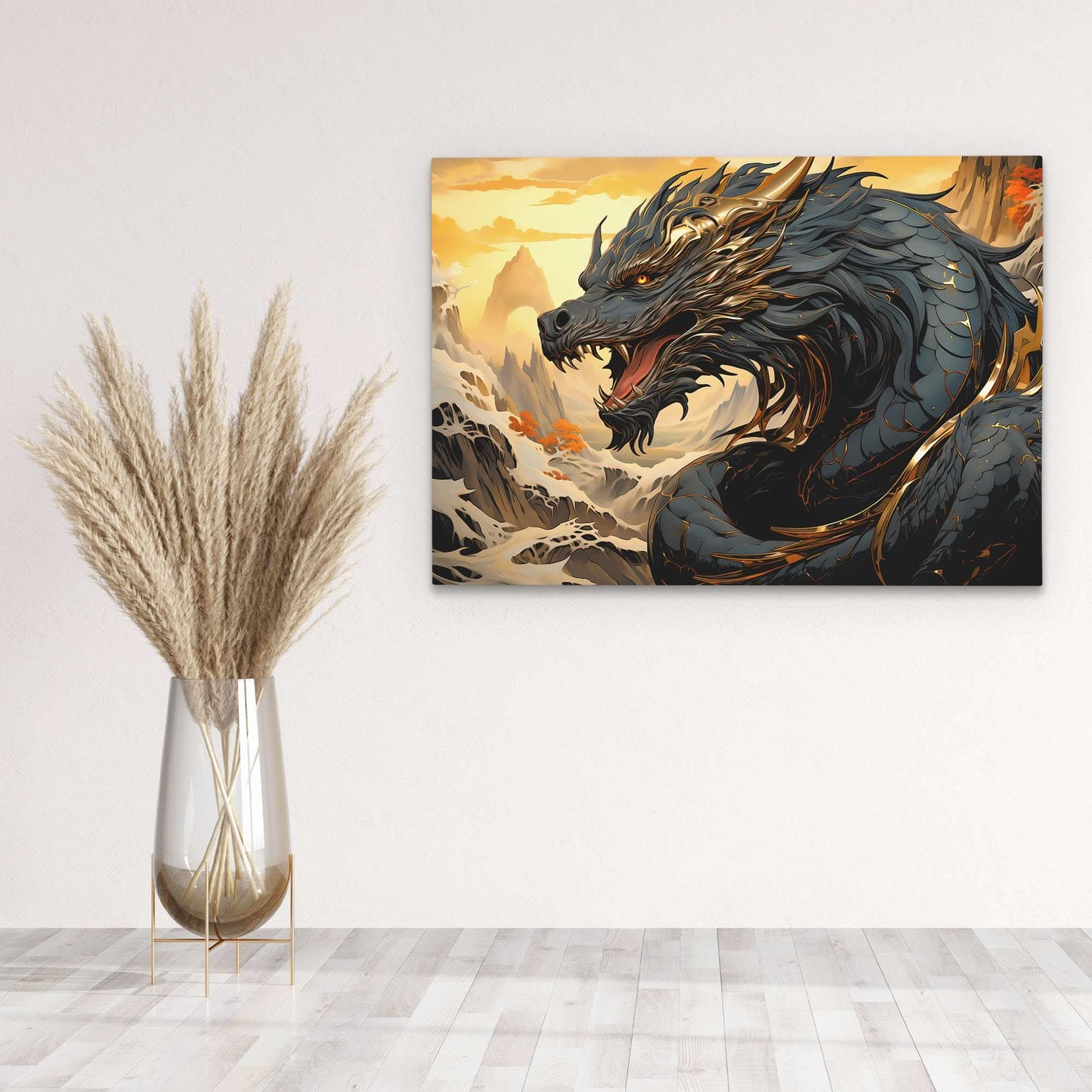 Asian Dragon - Large Fantasy Canvas Print