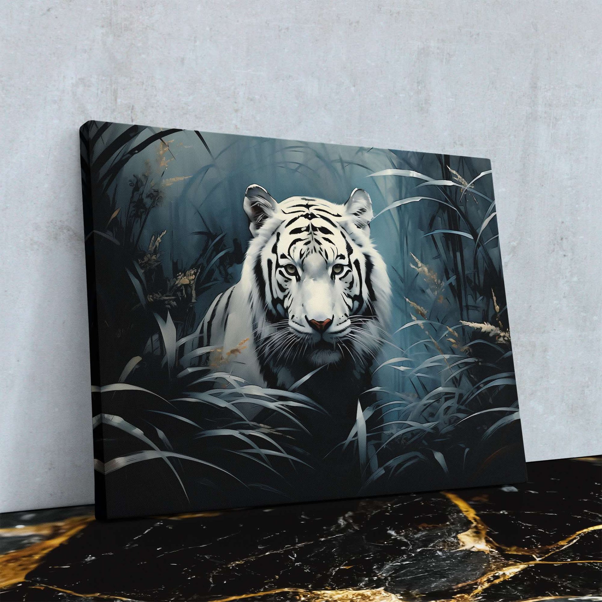 Asian White Tiger - Wall Art Print