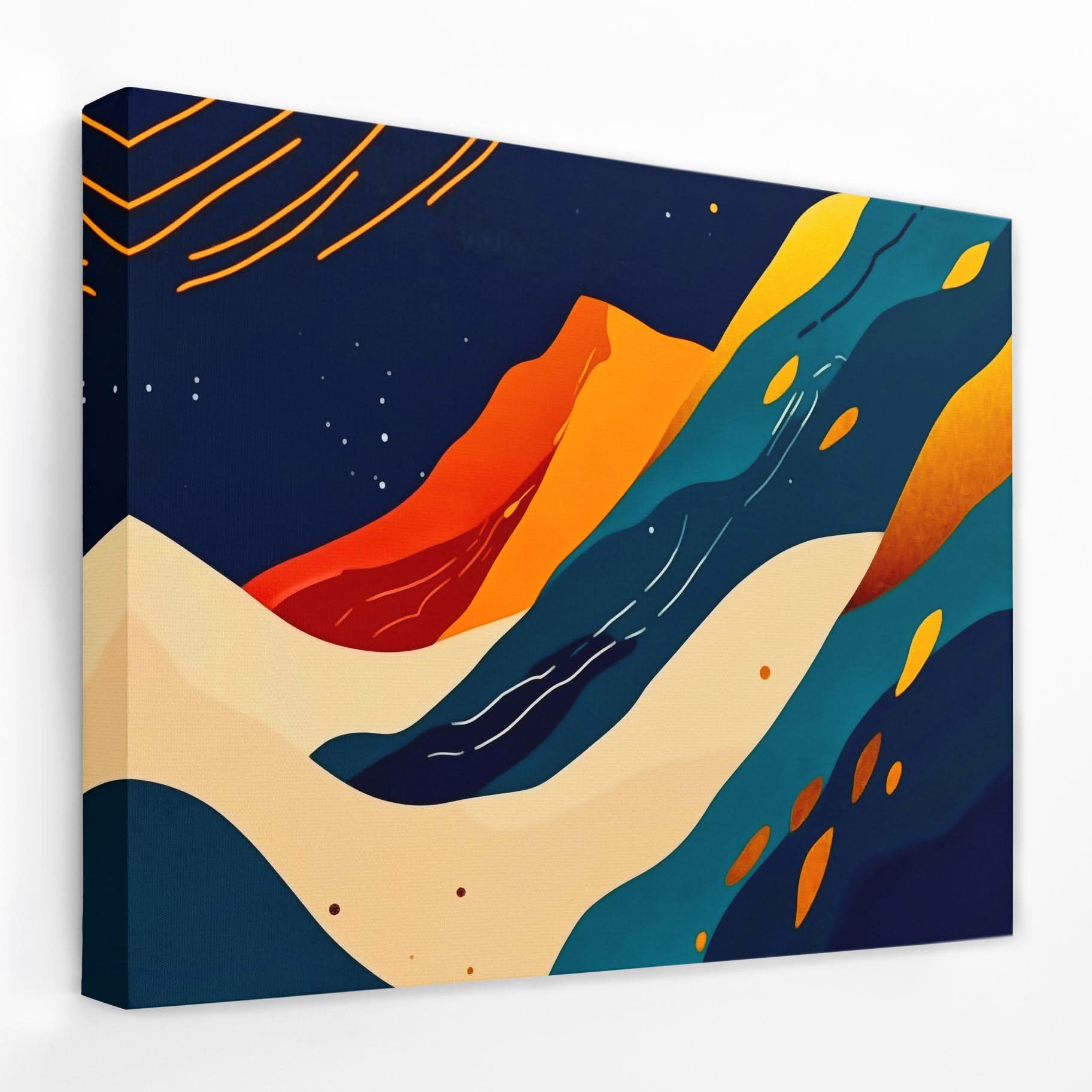 Astral Horizon - Mountain Canvas Wall Art