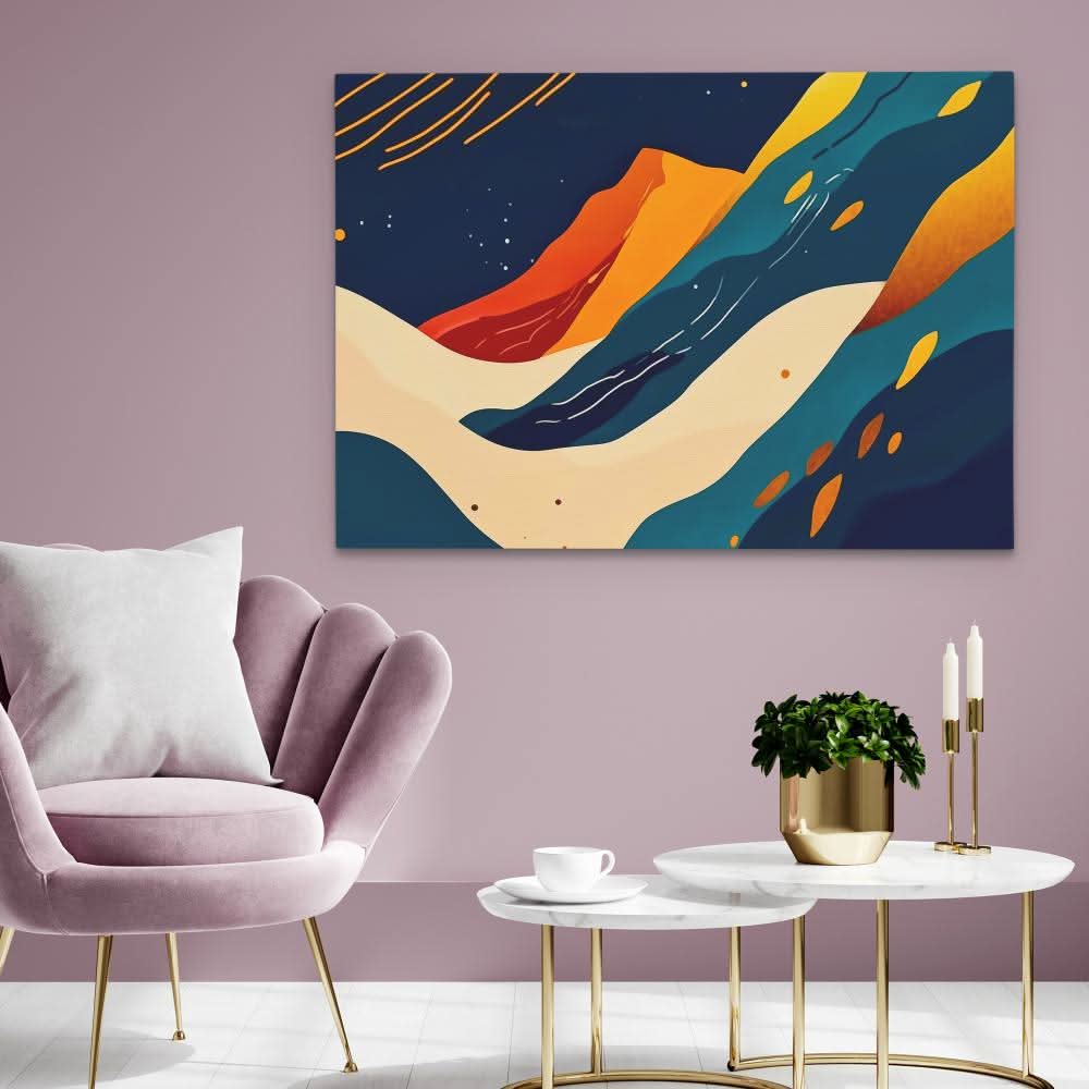 Astral Horizon - Large Abstract Canvas Print