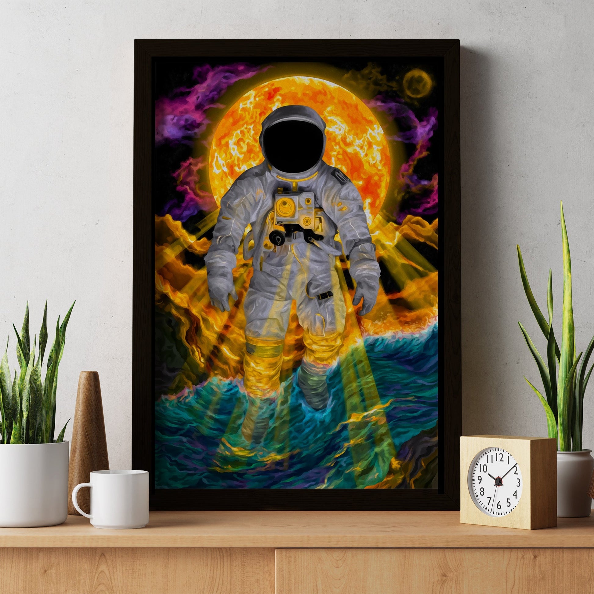 Astronaut's Solar Drift - Luxury Wall Art