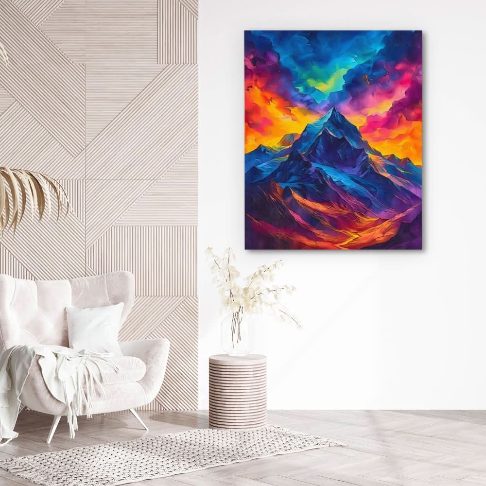 Aurora Ridge - Large Maximalist Canvas Print