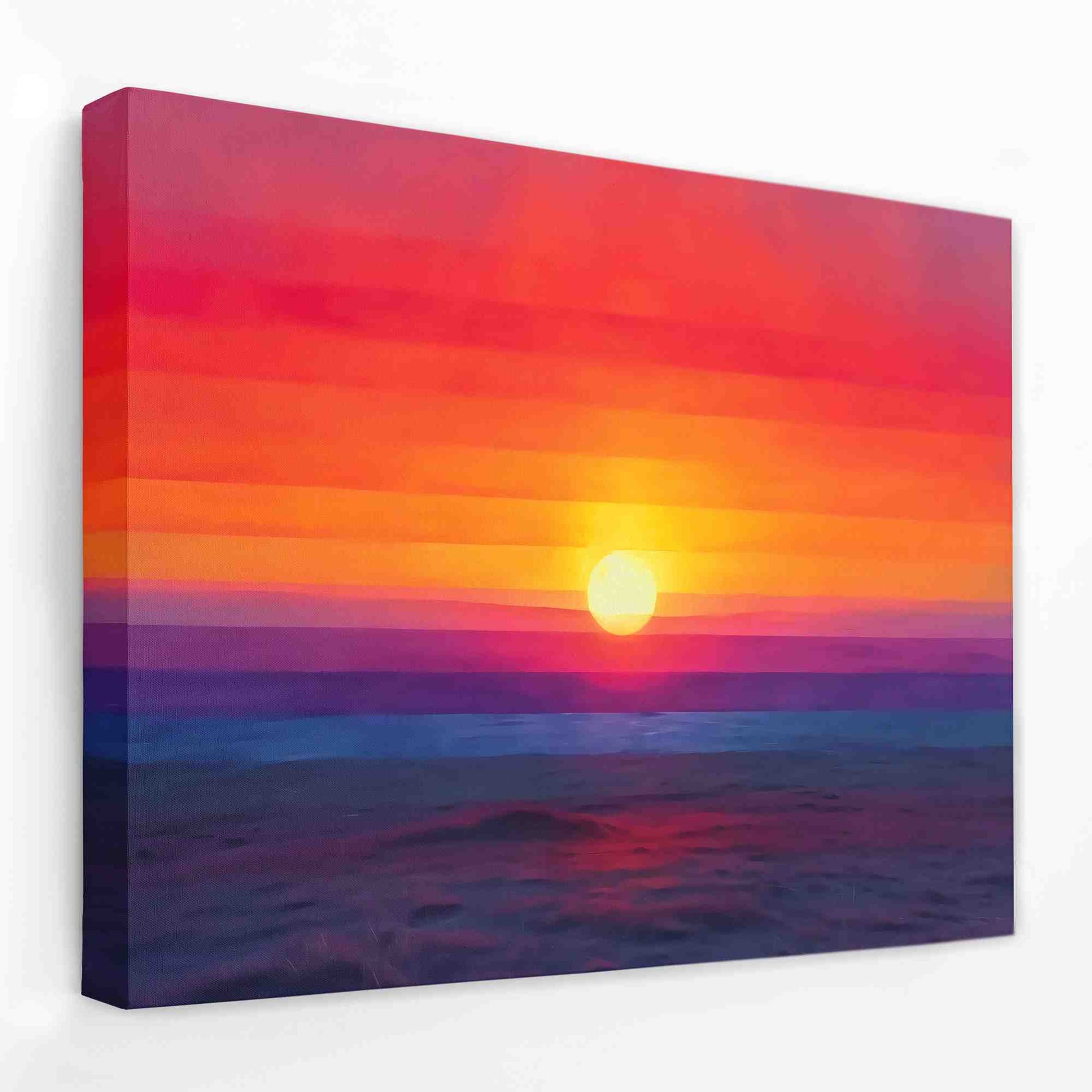 Aurora Sunset - Horizontal Canvas Wall Art