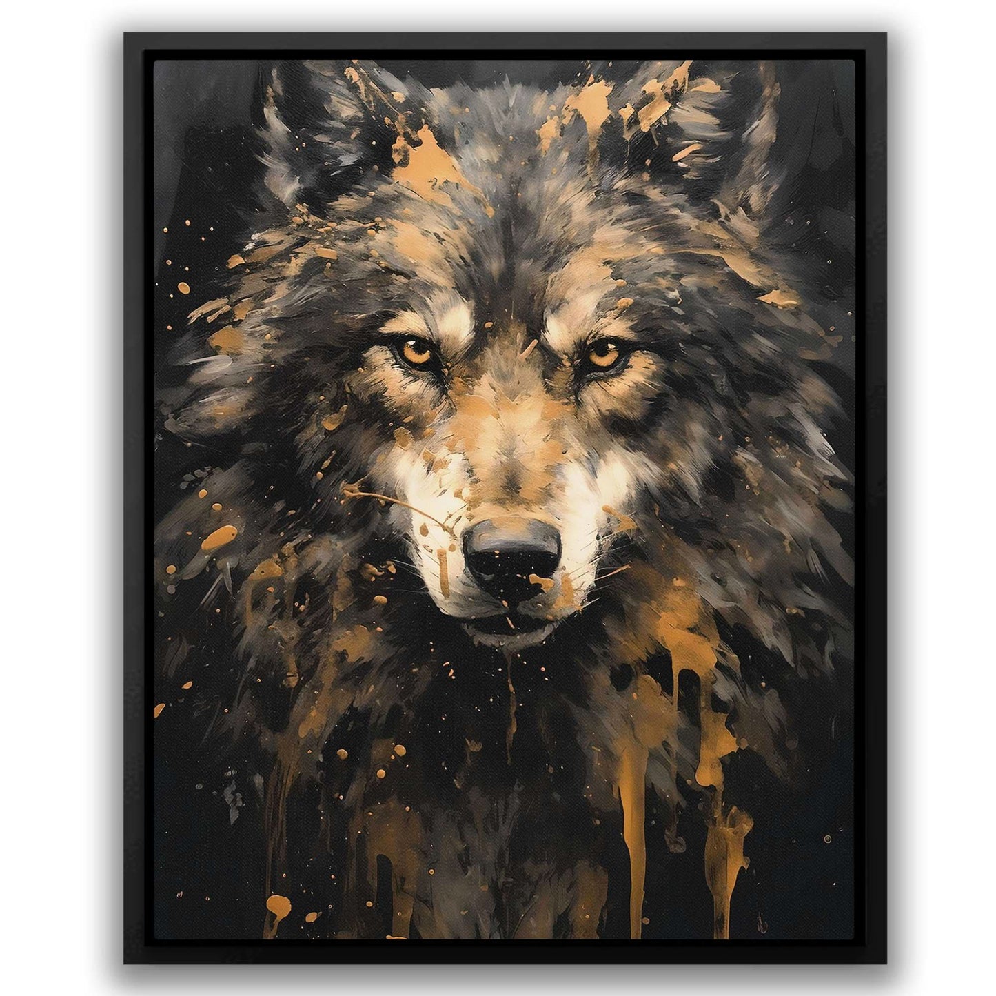 Aurum Alpha - Black Canvas Wall Art