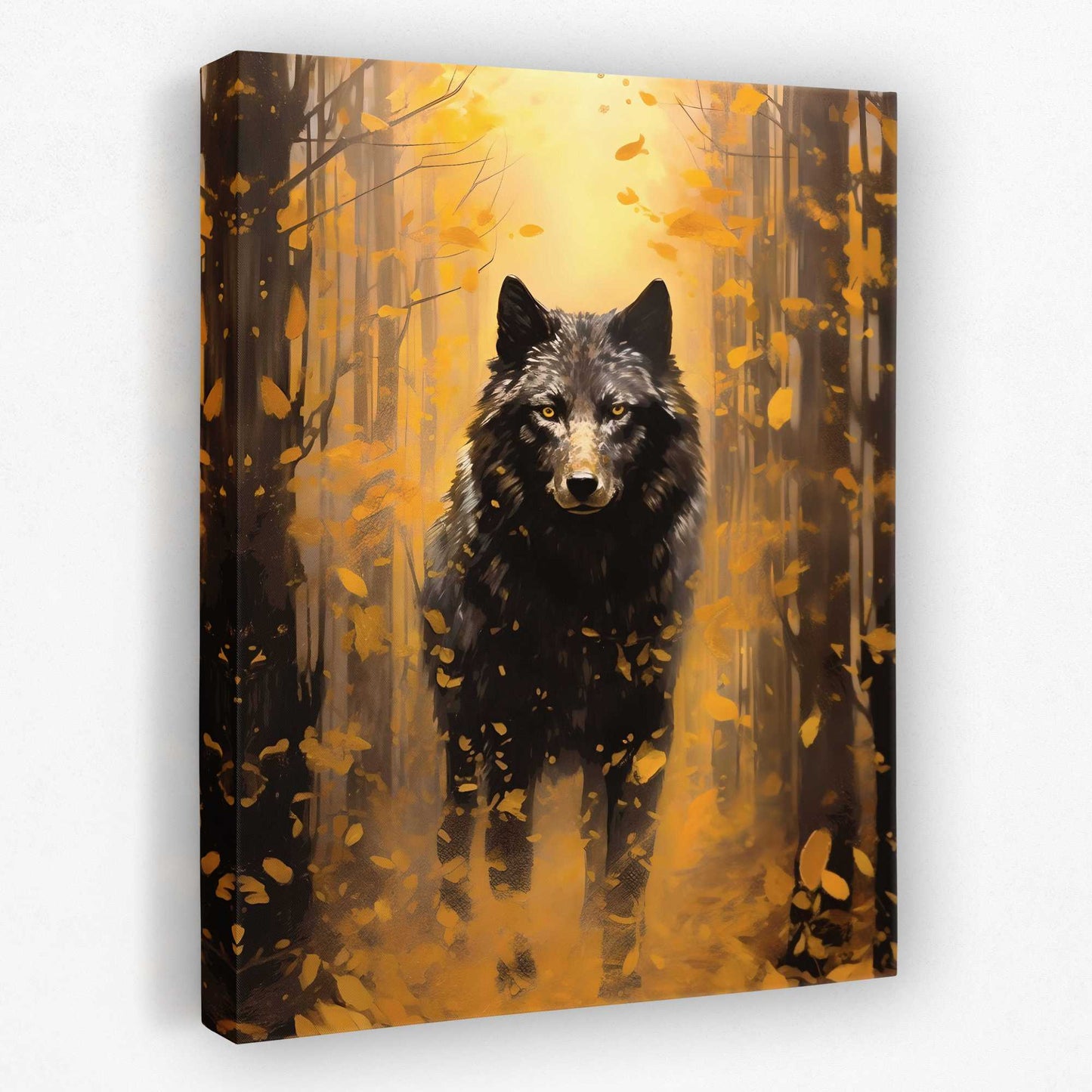 Aurum Wolf - Animals Canvas Wall Art