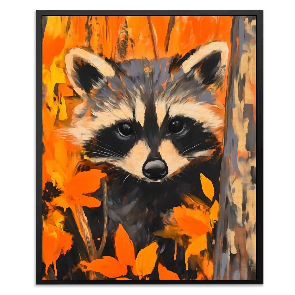 Autumn Bandit - Cabin Wall Art in Black Frame