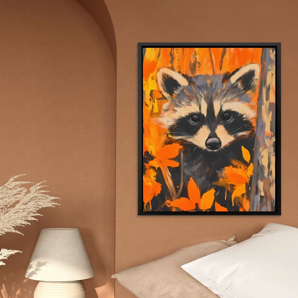 Autumn Bandit - Orange Cabin Canvas Print