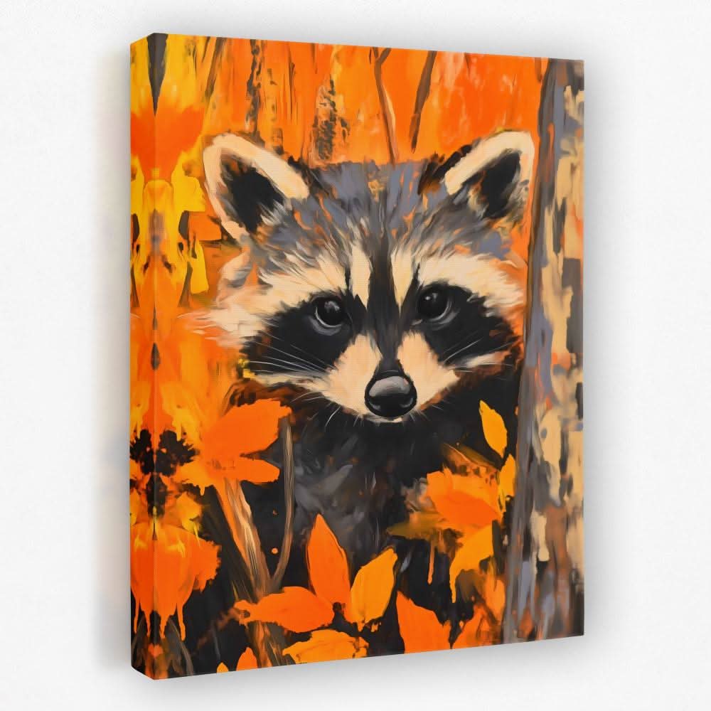 Autumn Bandit - Animals Canvas Wall Art