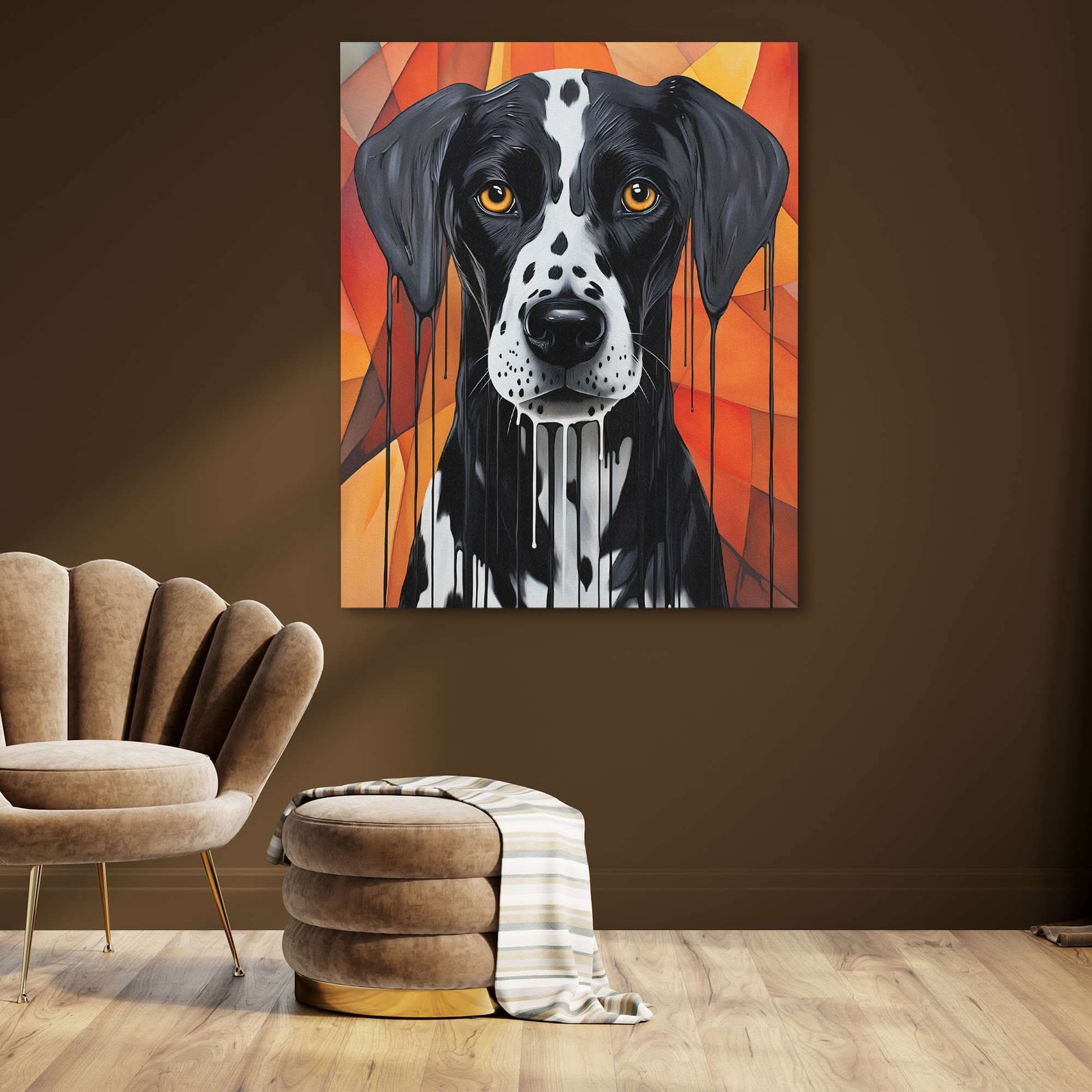 Autumn Dalmatian - Large Canvas Print