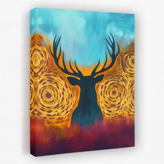 Autumn Majesty - Animals Canvas Wall Art