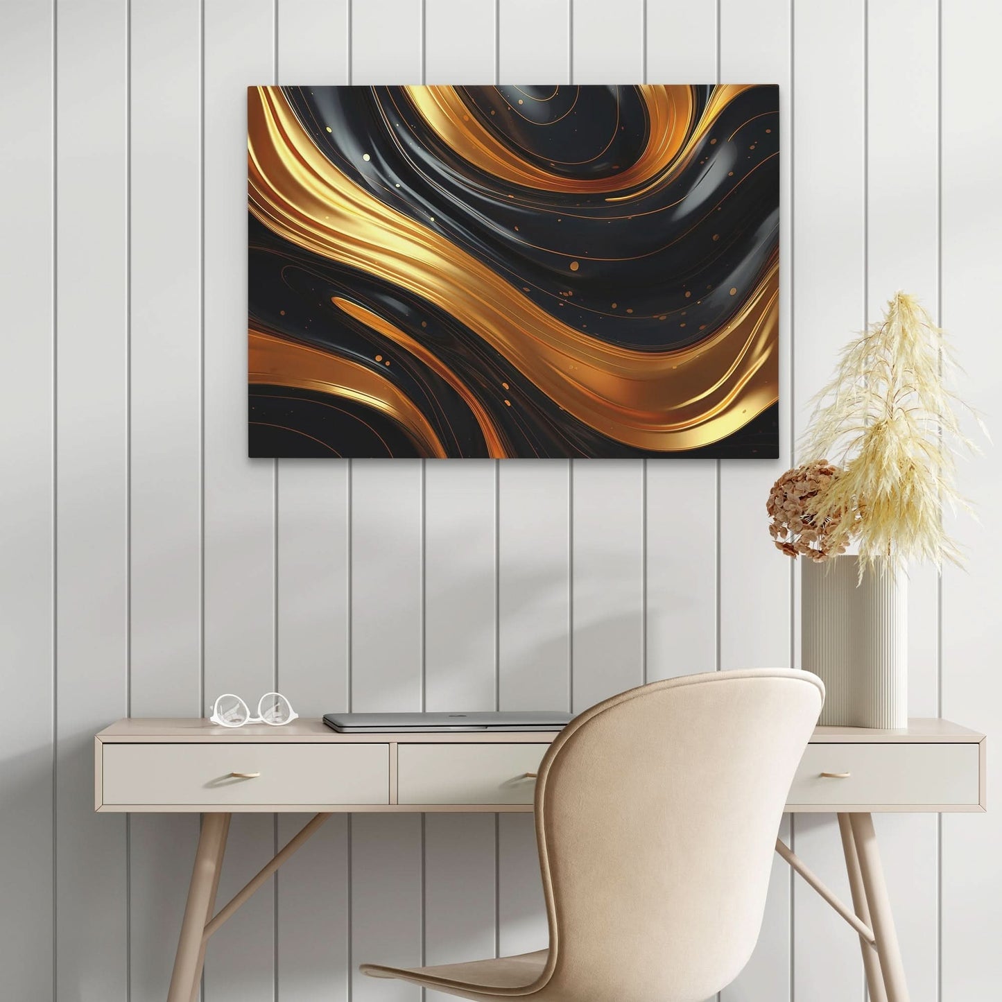 Awakened Aura - Abstract Wall Art in Black Frame
