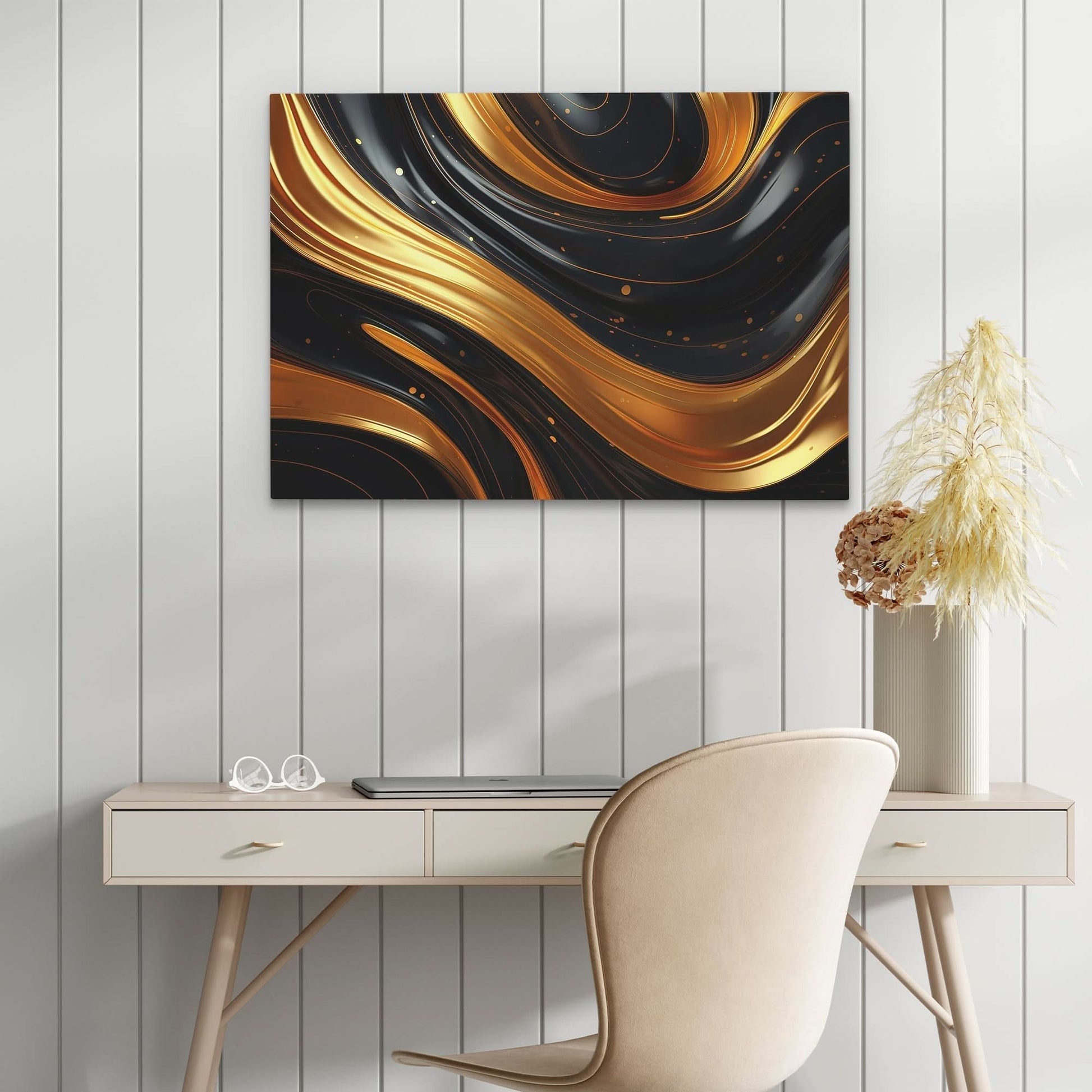 Awakened Aura - Abstract Wall Art in Black Frame
