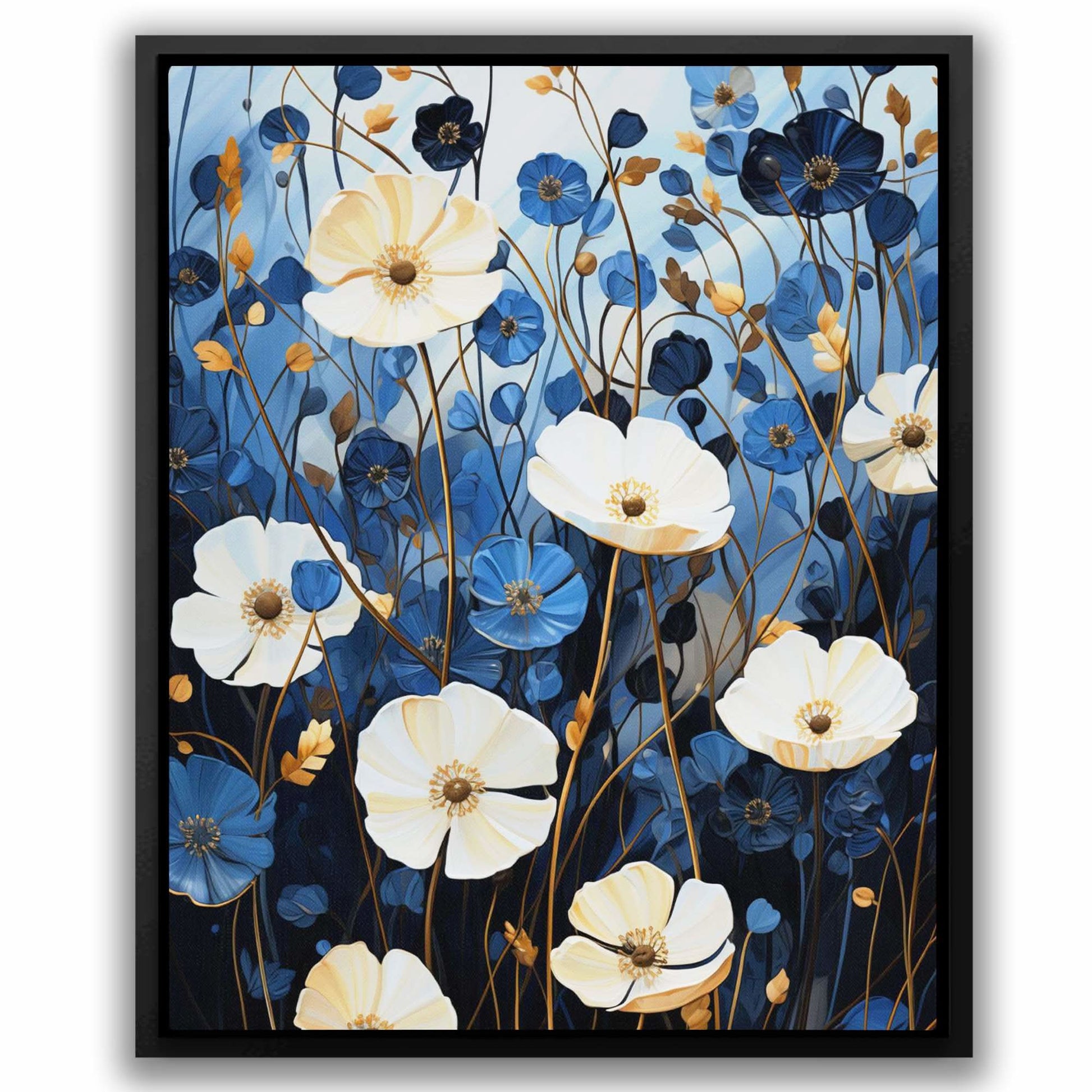 Azure Blossoms - Flowers Art