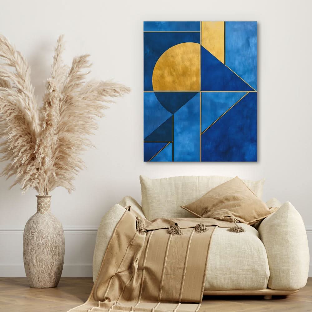 Azure Equilibrium - Large Abstract Canvas Print