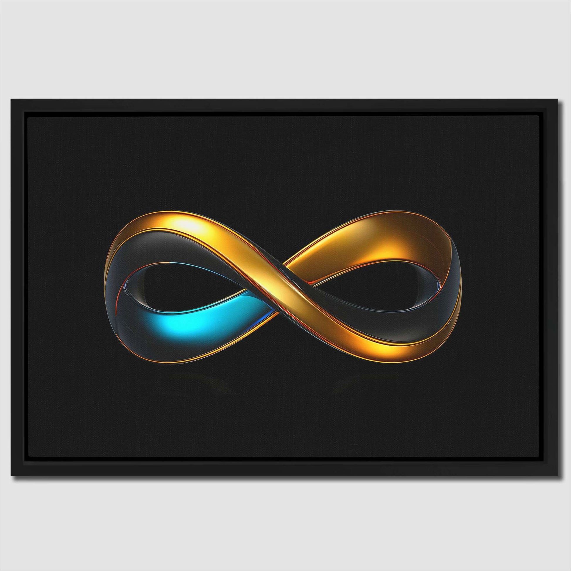 Azure Infinity - Minimalist Blue Canvas Wall Art
