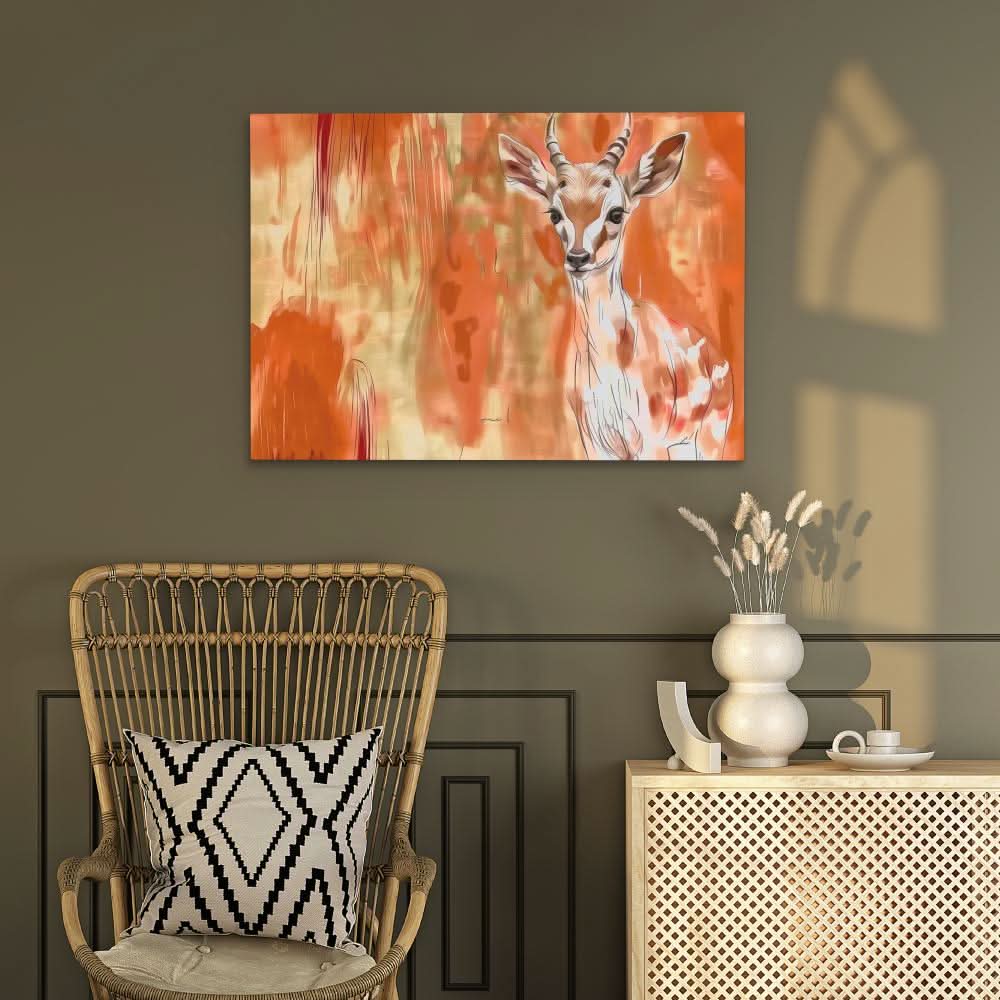 Baby Antelope - Large Canvas Print