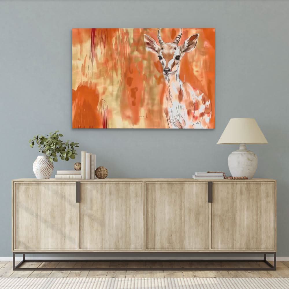 Baby Antelope - Canvas Wall Art