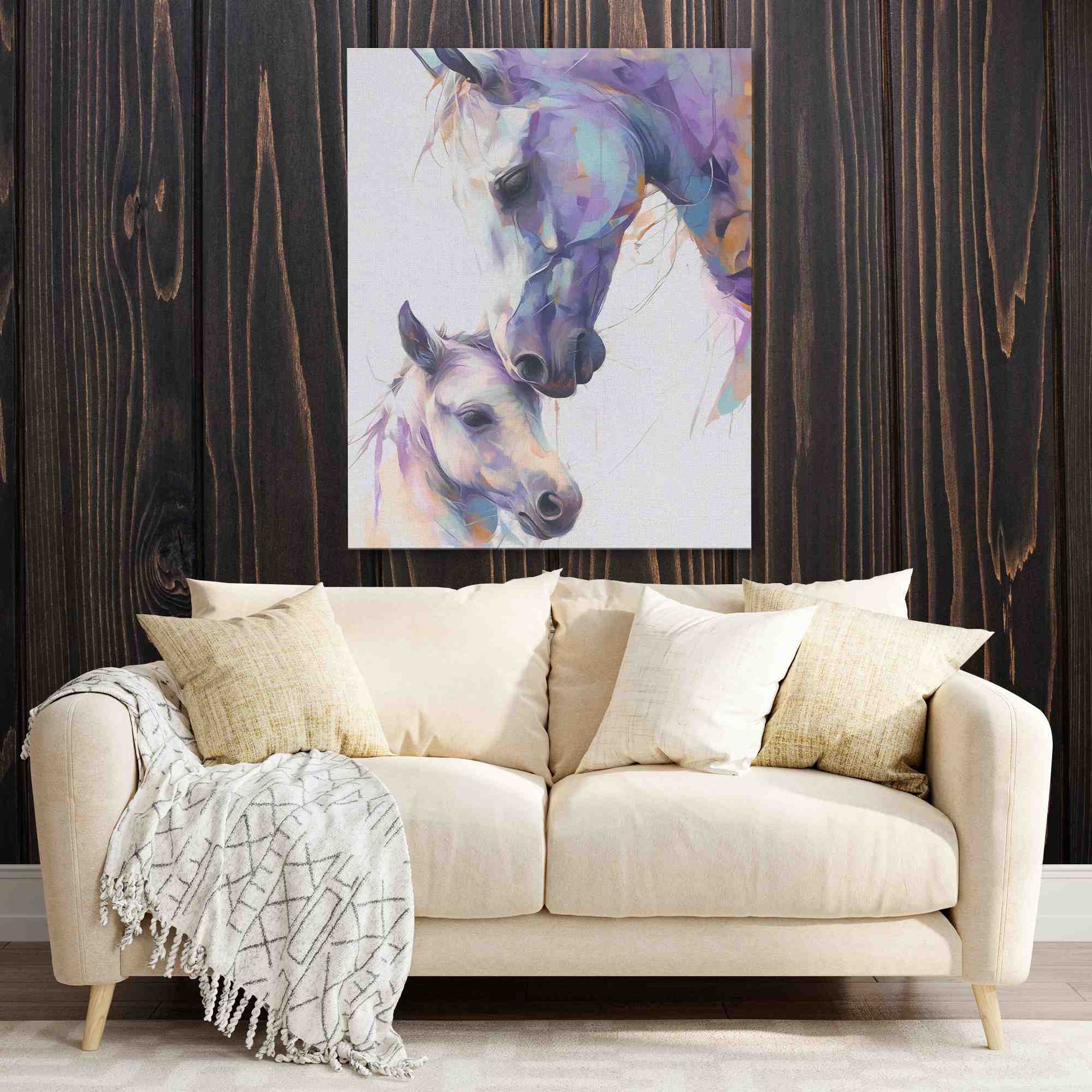 Balance of Nature - Purple Wall Art for Bedroom