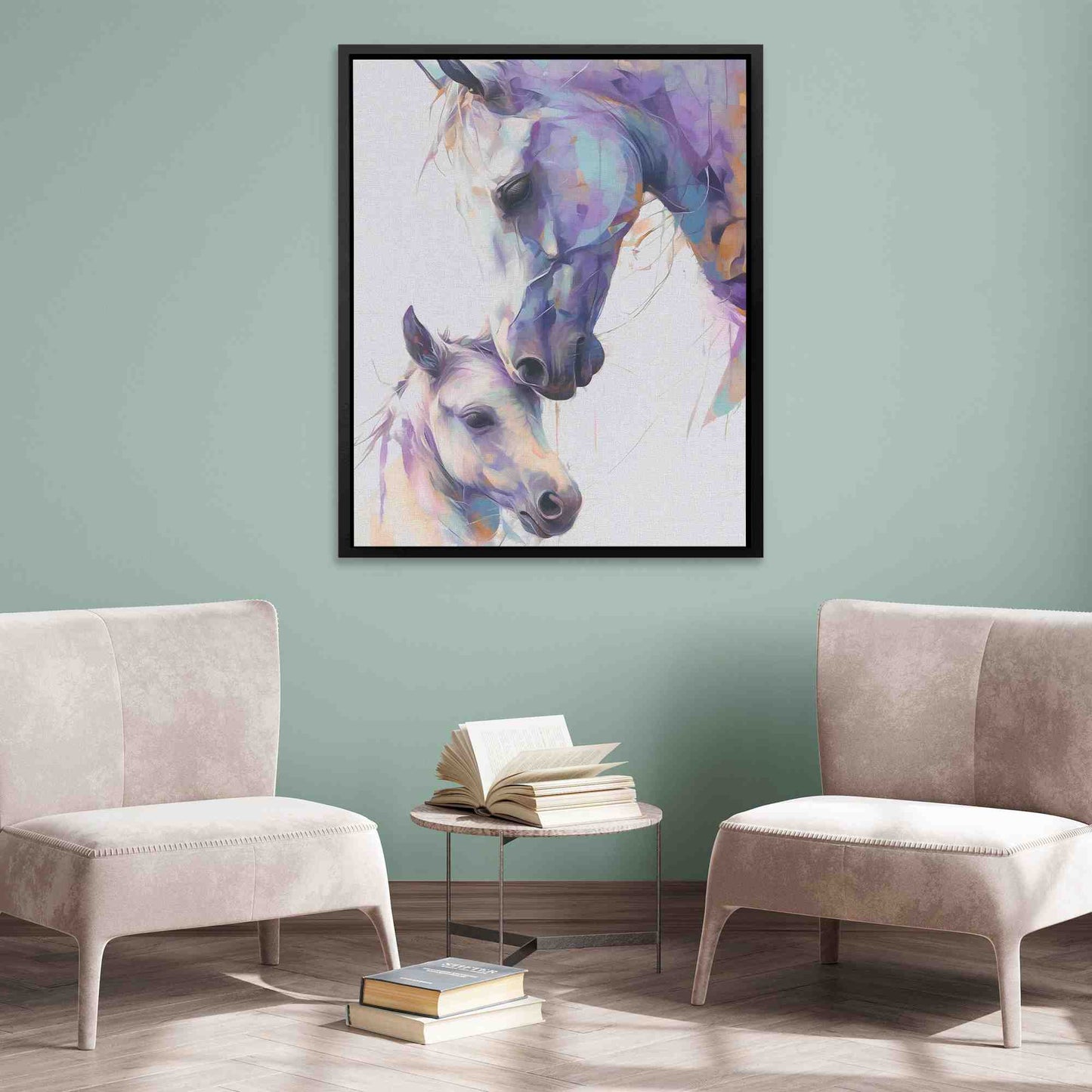 Balance of Nature - Purple Canvas Wall Art