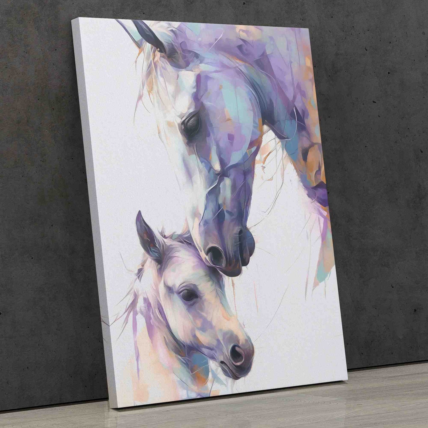 Balance of Nature - Purple Horse Canvas Print