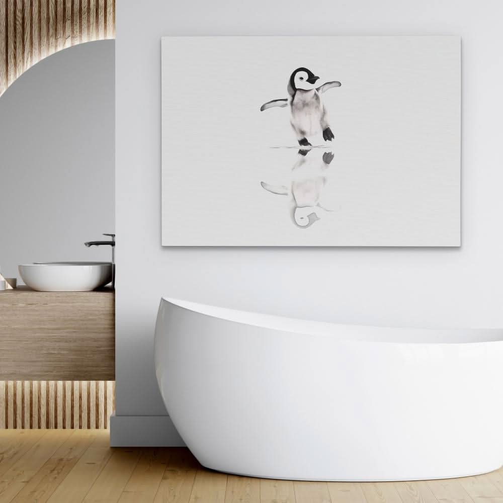 Balancing Penguin - Animals Canvas Print