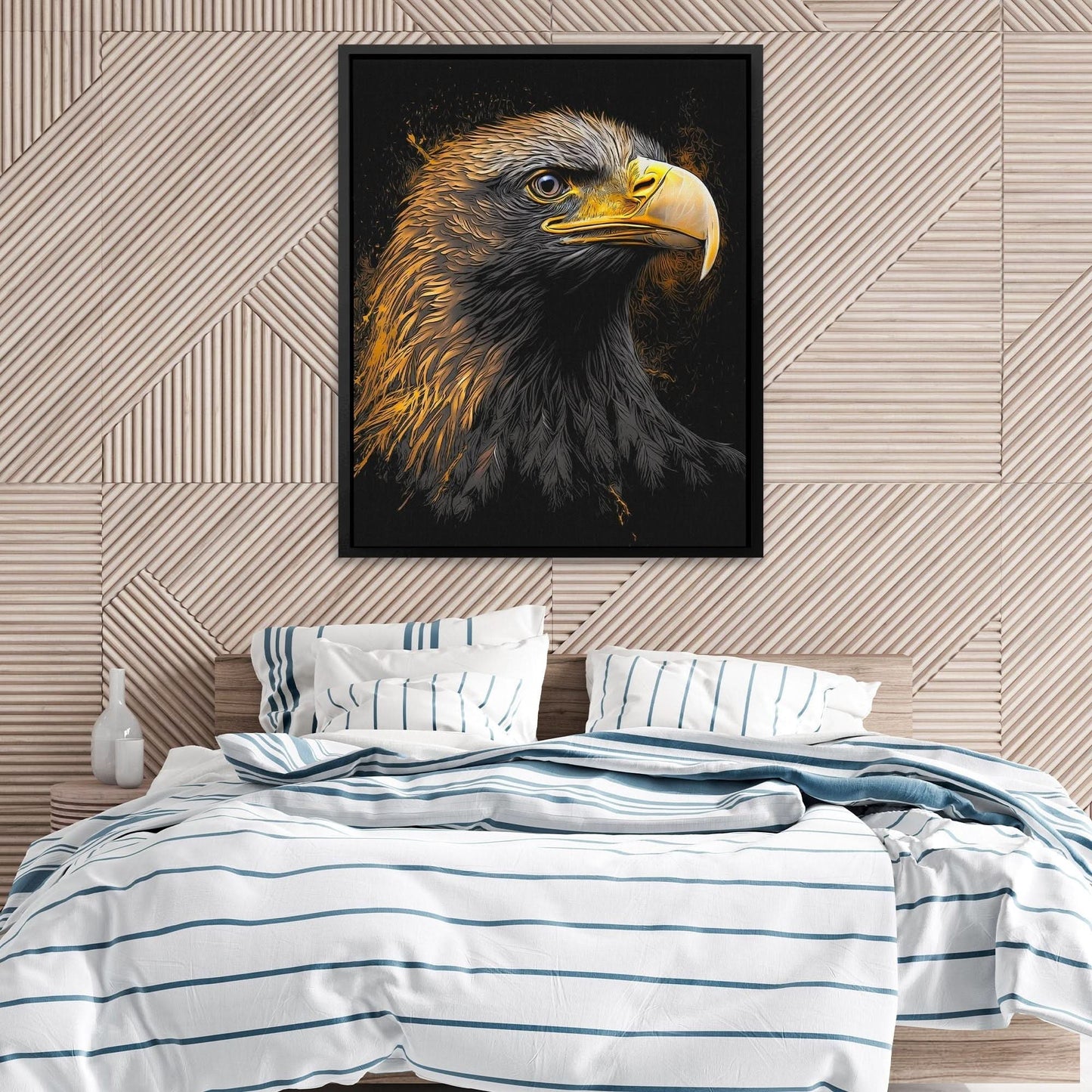 Bald Eagle - Wall Art in Black Frame