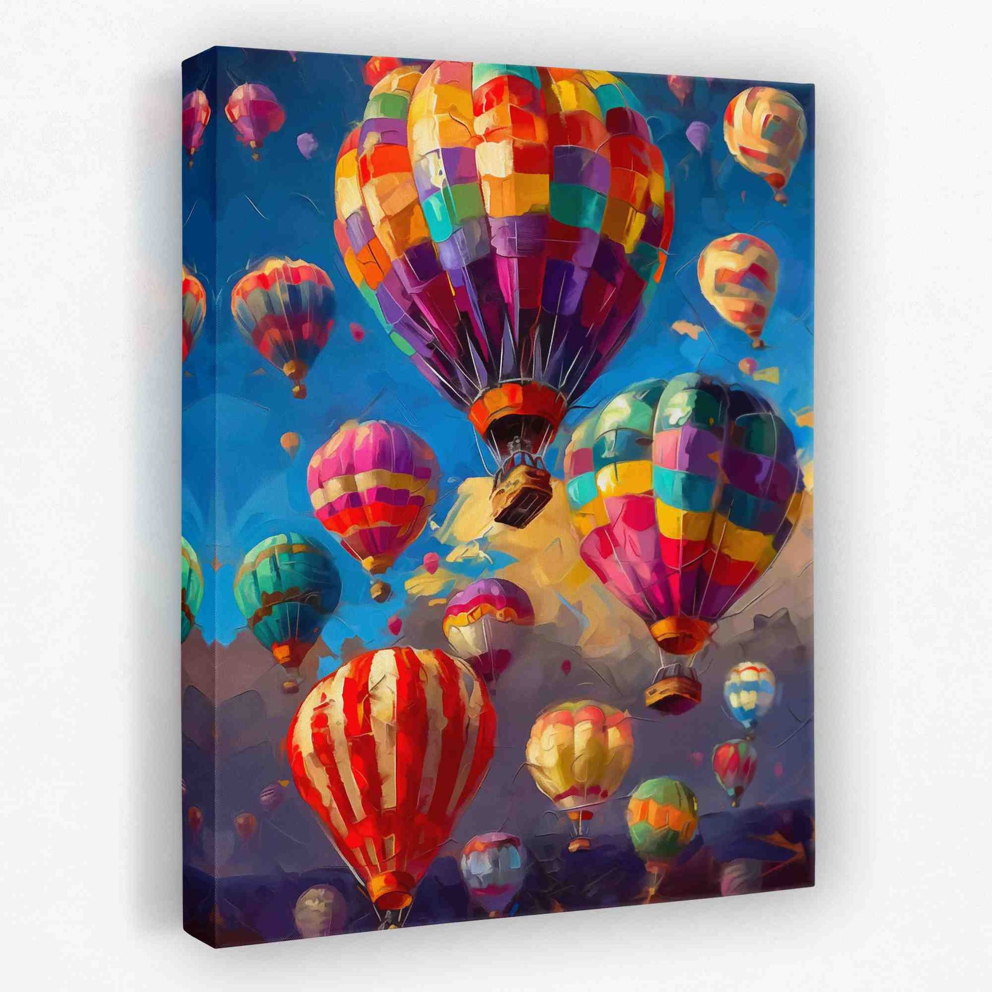 Balloon Filled Sky - Hot Air Balloon Canvas Wall Art
