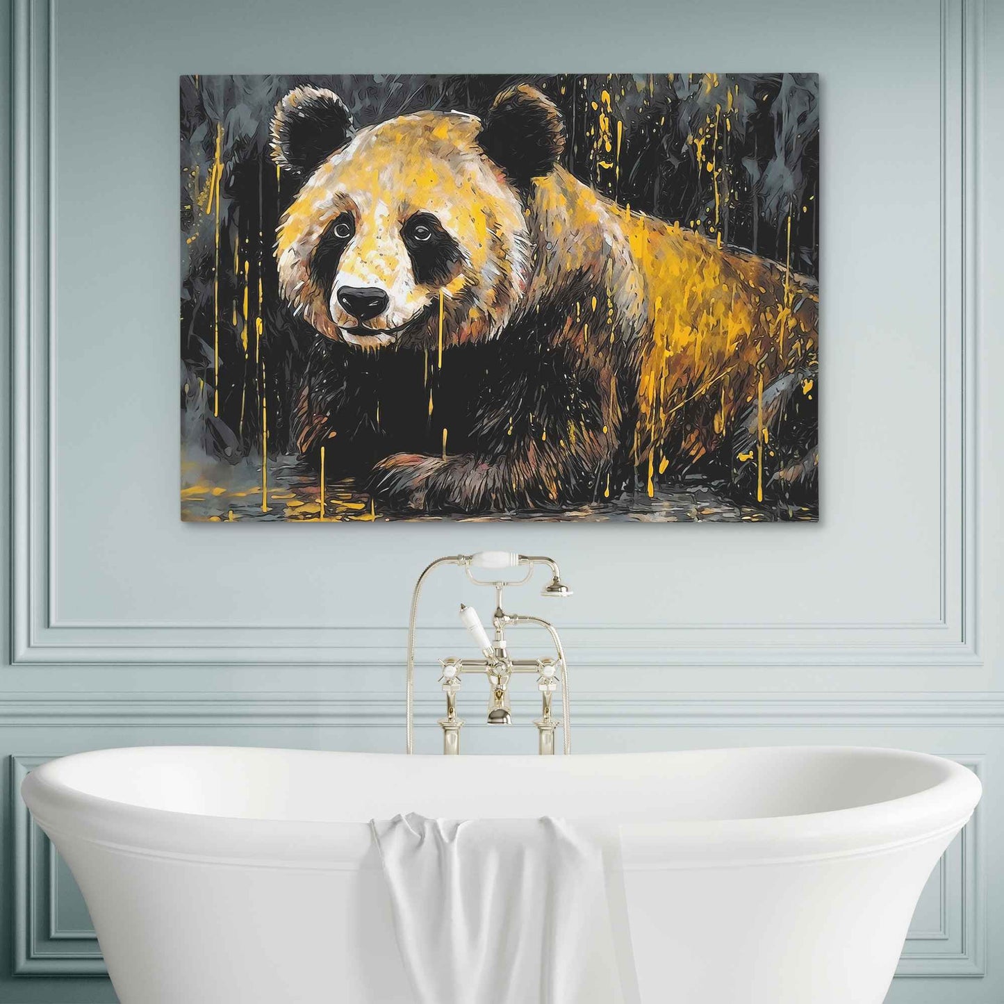 Bamboo Dreams - Wall Art in Black Frame