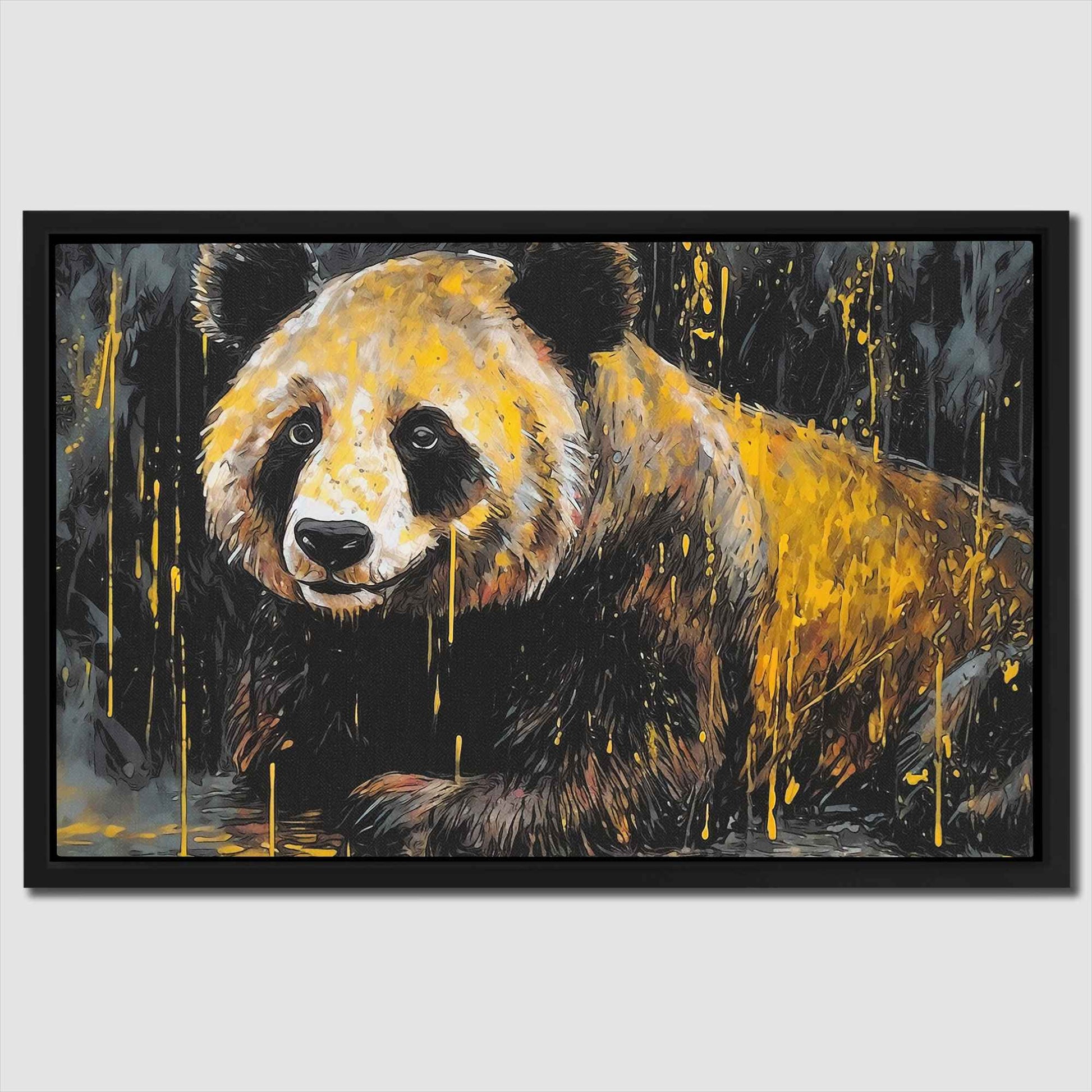 Bamboo Dreams - Black Canvas Wall Art