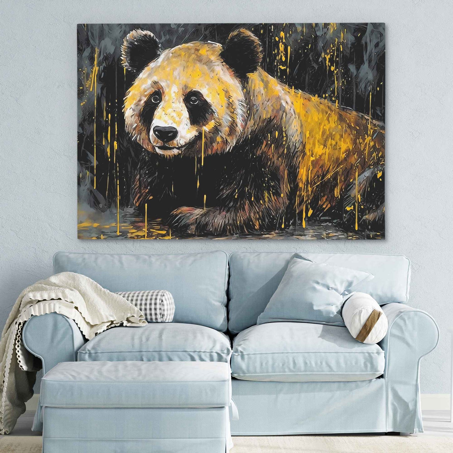 Bamboo Dreams - Jungle Wall Art in Black Frame