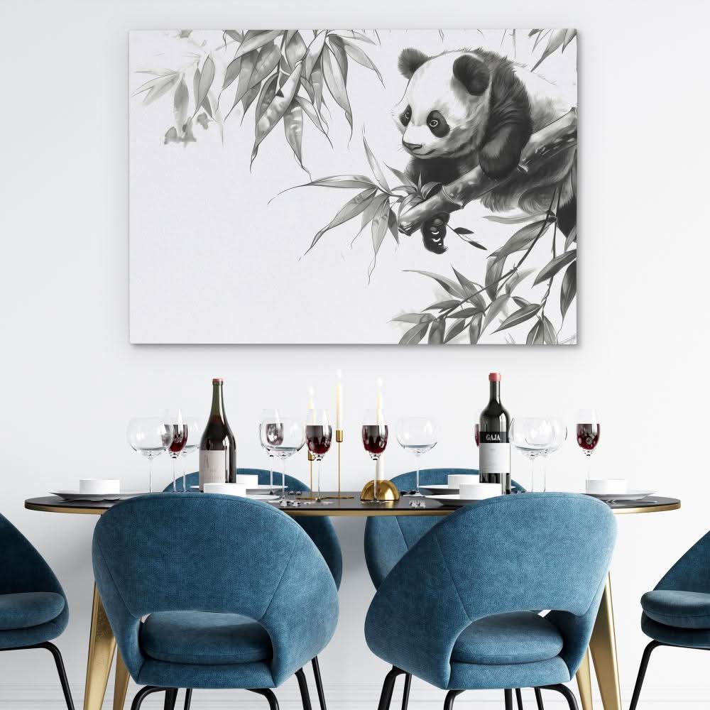 Bamboo Lover Panda - Wall Art for Living Room