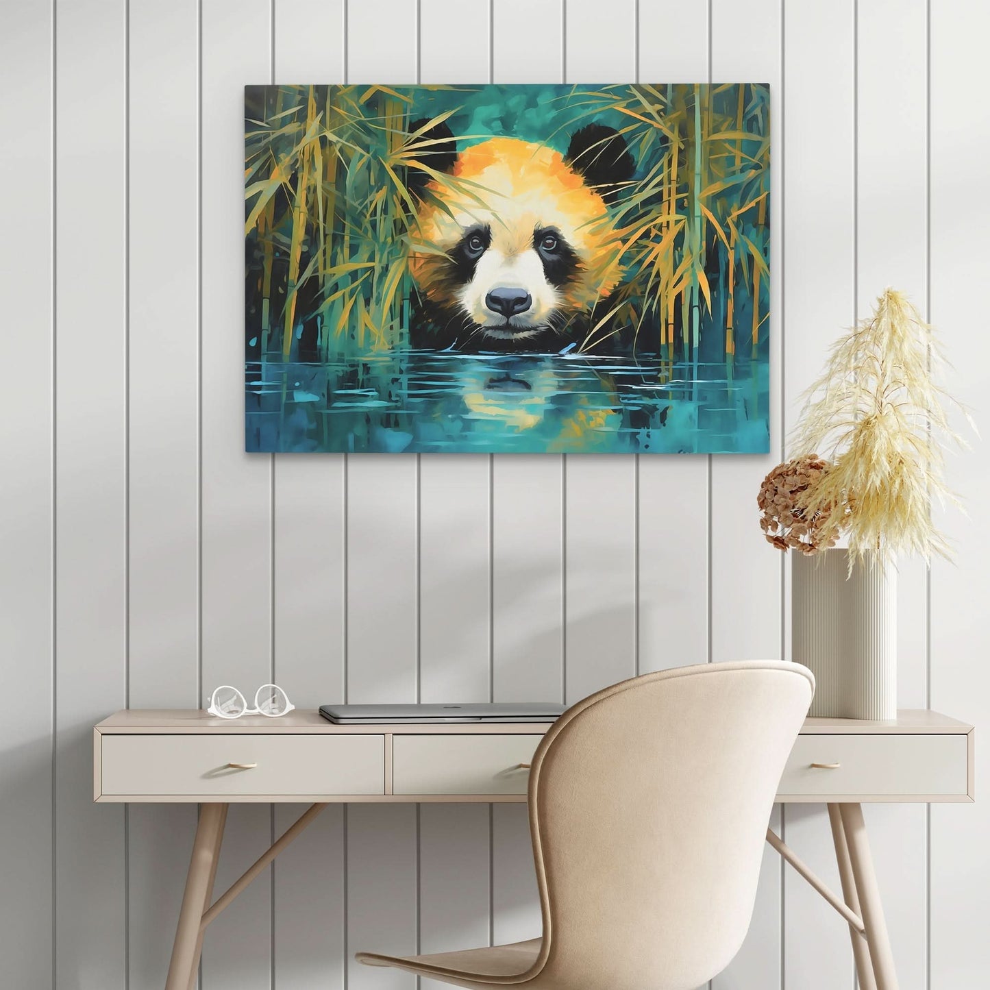 Bamboo Panda Bear - Bear Canvas Print