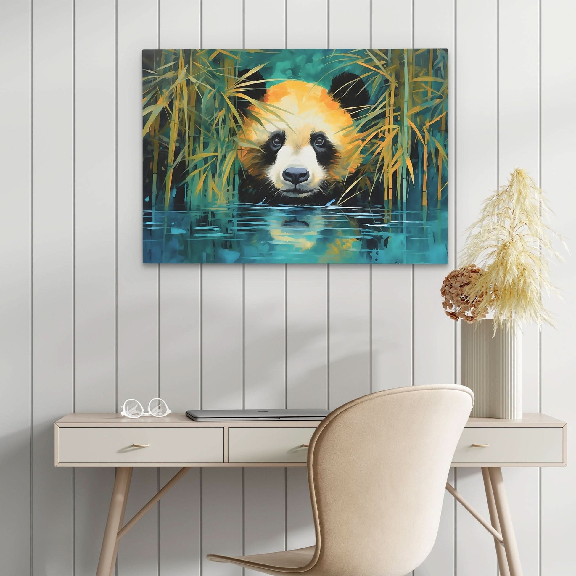 Bamboo Panda Bear - Bear Canvas Print