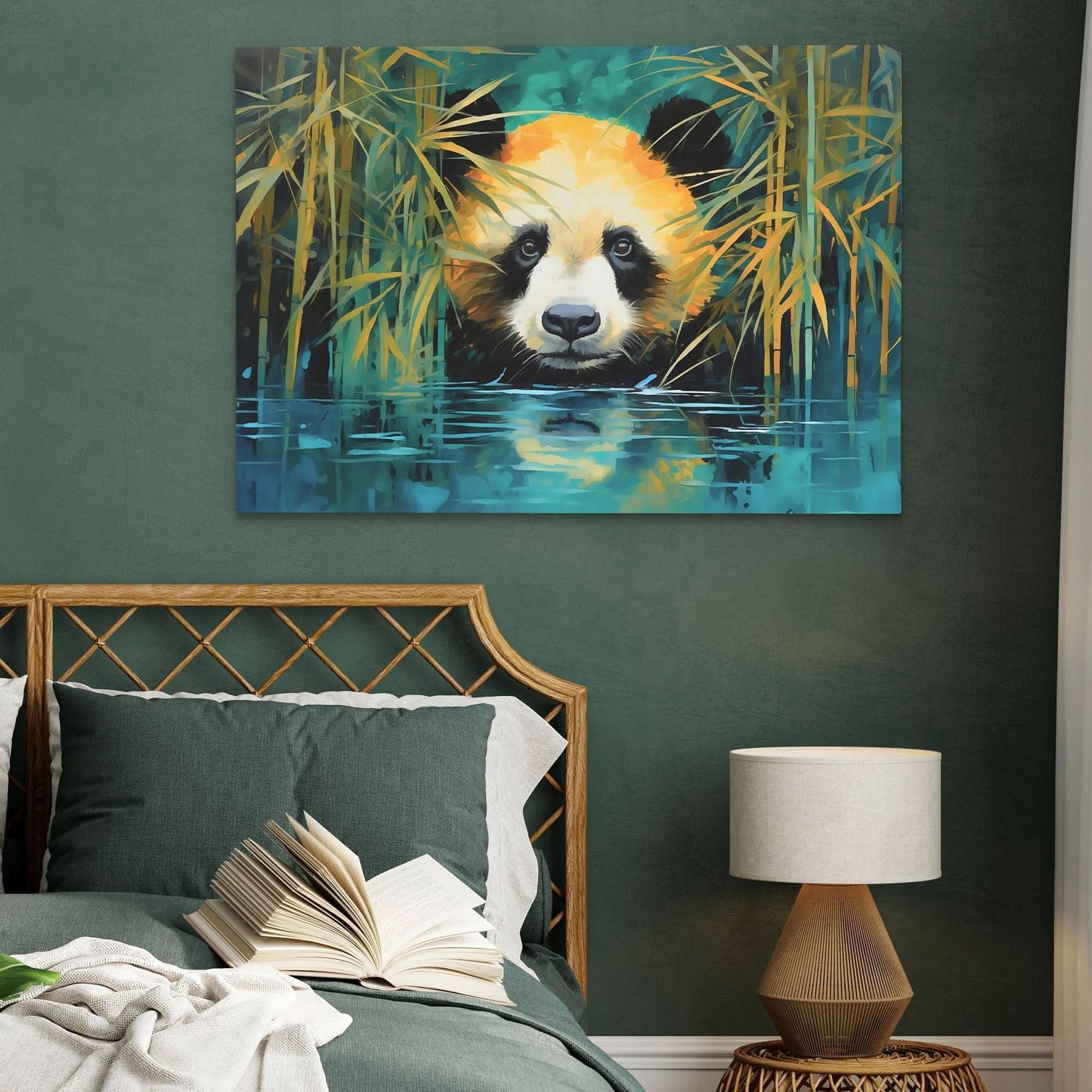 Bamboo Panda Bear - Animals Art
