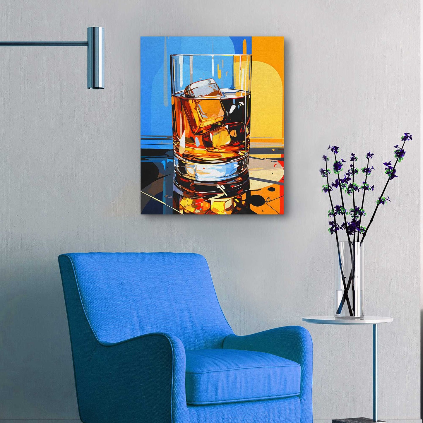 Bar Rhapsody - Blue Canvas Print