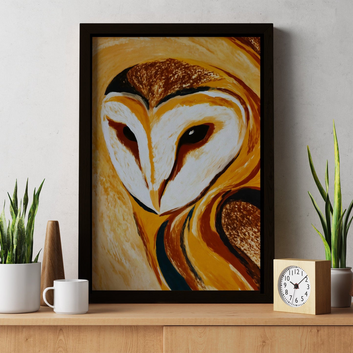Barn Owl Ember - Luxury Wall Art