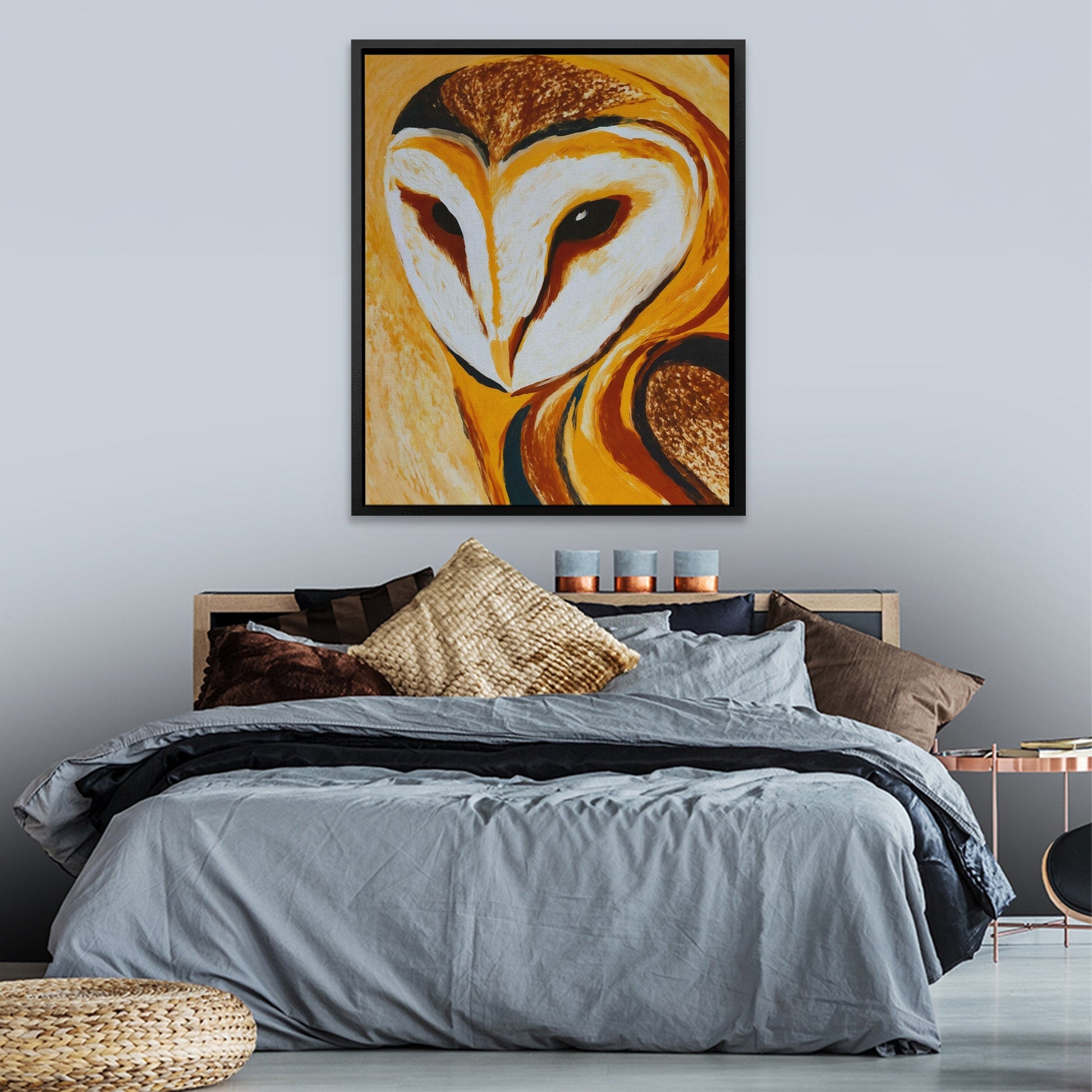 Barn Owl Ember - Luxury Wall Art